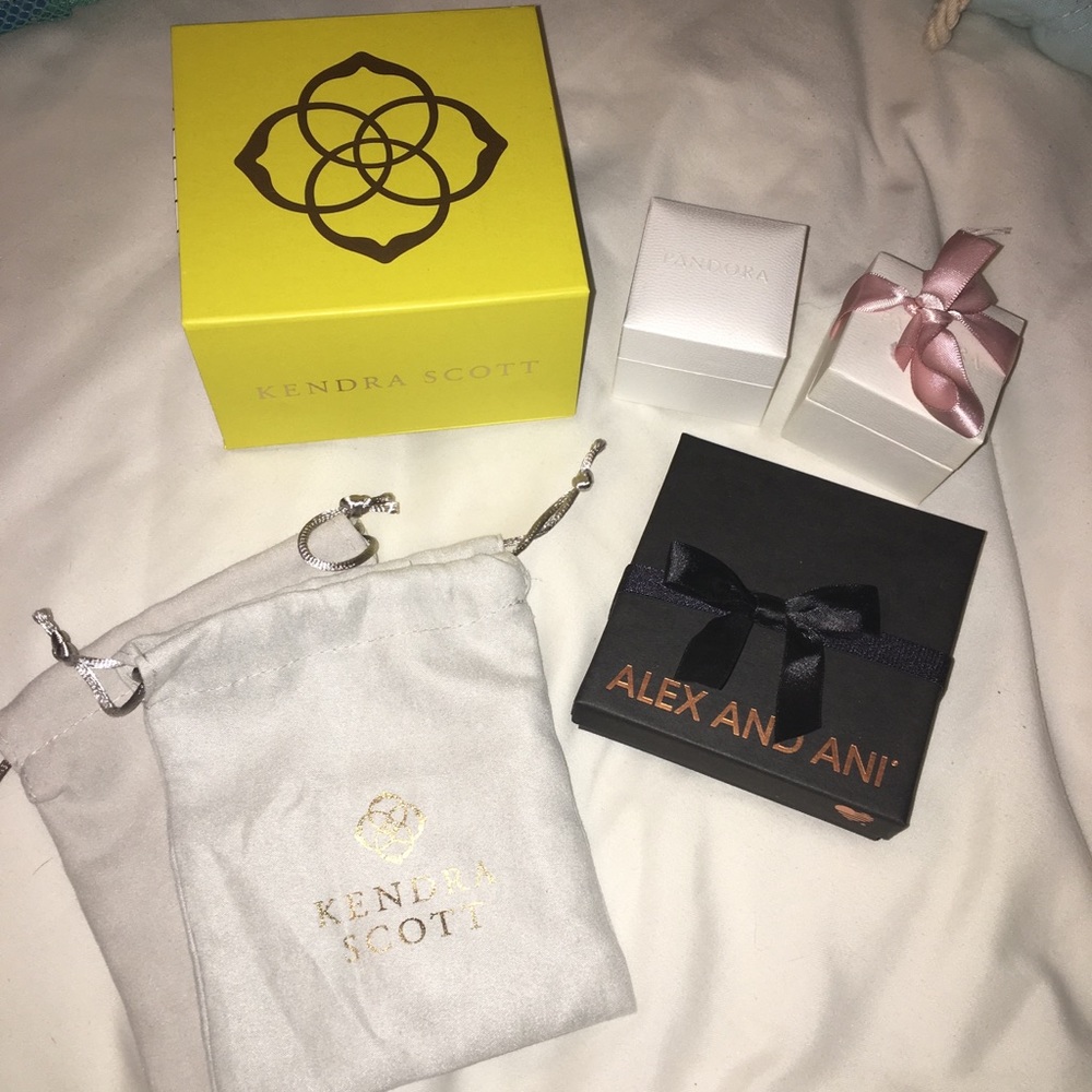 Kendra Scott, Alex and Ani and Pandora box bundle